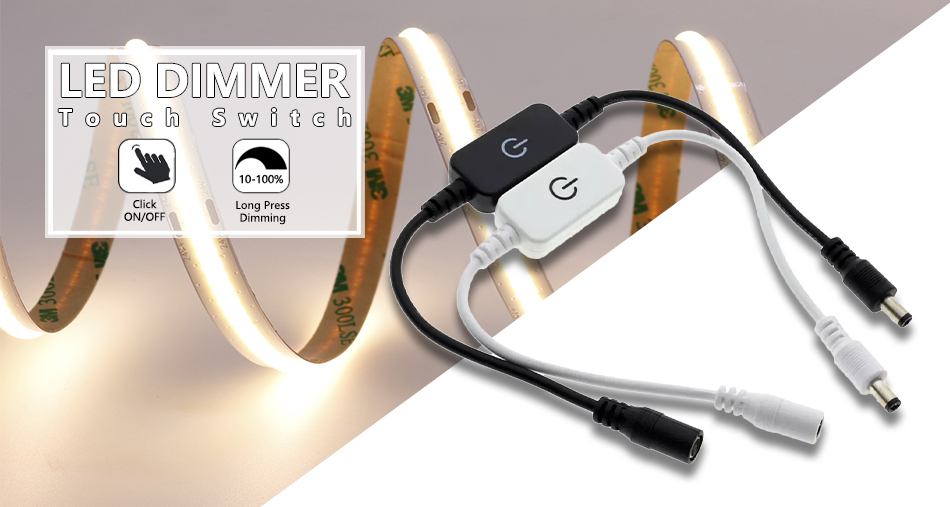 Touch Sensing Single Colour LED Controller Dimmable For Monochrome Strip Light