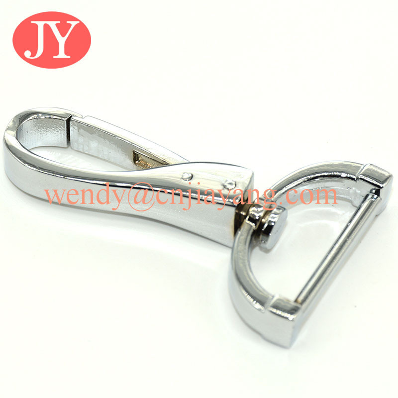 jiayang zinc alloy custom size bag trigger spring metal swivel snap hook