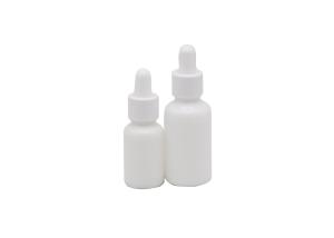Quality 30ml Cylinder Cosmetic Oil Glass Bottle With Various Droppers wholesale