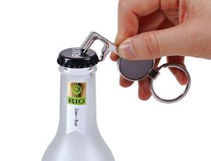 Quality Key Shape Personalized Metal Bottle Opener Keychain Silver Vintage wholesale