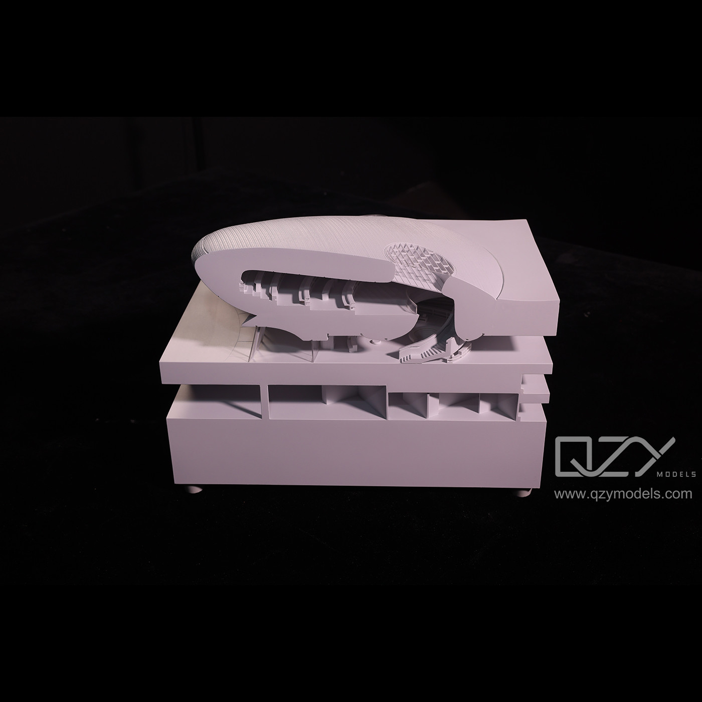 MAD Architecture Designed Shenzhen Bay Cultural Plaza 1:50 Section 3D Printing Model