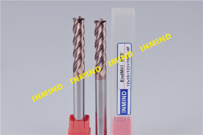 High Precision Square Long End Mill Bits , AlTiN Coating Metal Cutting Tools