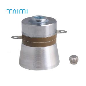 China Silver Aluminum Alloy 100W 28KHz Ultrasonic Piezo Transducer Cleaner on sale