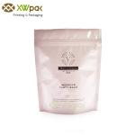 Reclosable Smell Proof Kraft Paper Food Bags , Brown Loose Tea Flat Kraft Paper