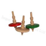 Wooden Spinning Tops Set – Classic Handcrafted Toys for Kids & Adults, 3 Colors