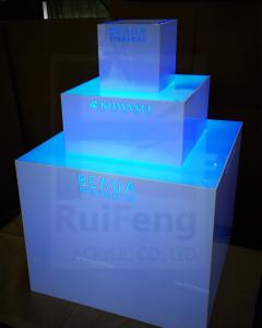 Quality Custom Cool color Light box, cosmetic display light box wholesale