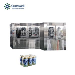 Quality Craft Beer 250ml Sanitary Aluminum Can Filling Machine Canning Line wholesale