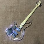 High quality LED light acrylic electric guitar rosewood fingerboard, free