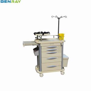 Quality Hospital Emergency Crash Cart Trolley 720 X 470 X 920mm wholesale