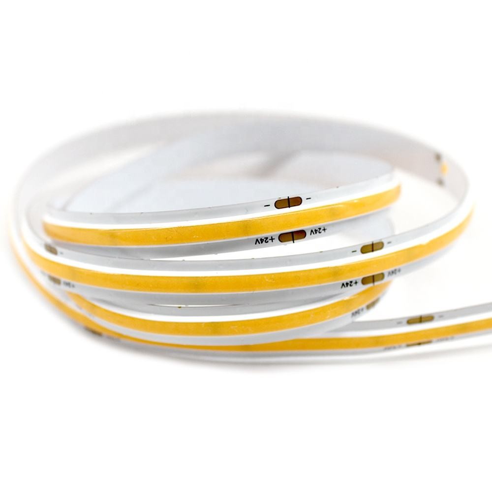 Flexible COB CCT Dimmable LED Strip 2700K-6500K 5M 10W/m 8mm PCB