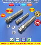 Spiral EMC Metric Cable Gland, IP68 Brass Bend-Resistant M12~M30 Cable Gland