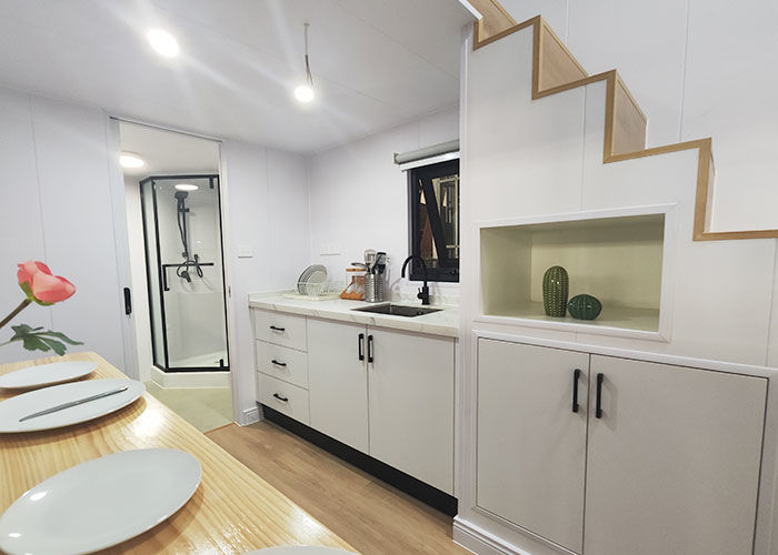 Tiny House With 2 Bedrooms And Patio Prefabricated Mobile Home Tiny Homes Ready To Ship
