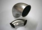 Galvanized Steel Elbow Dust Collection Fittings , Sliver Dust Extraction Ducting
