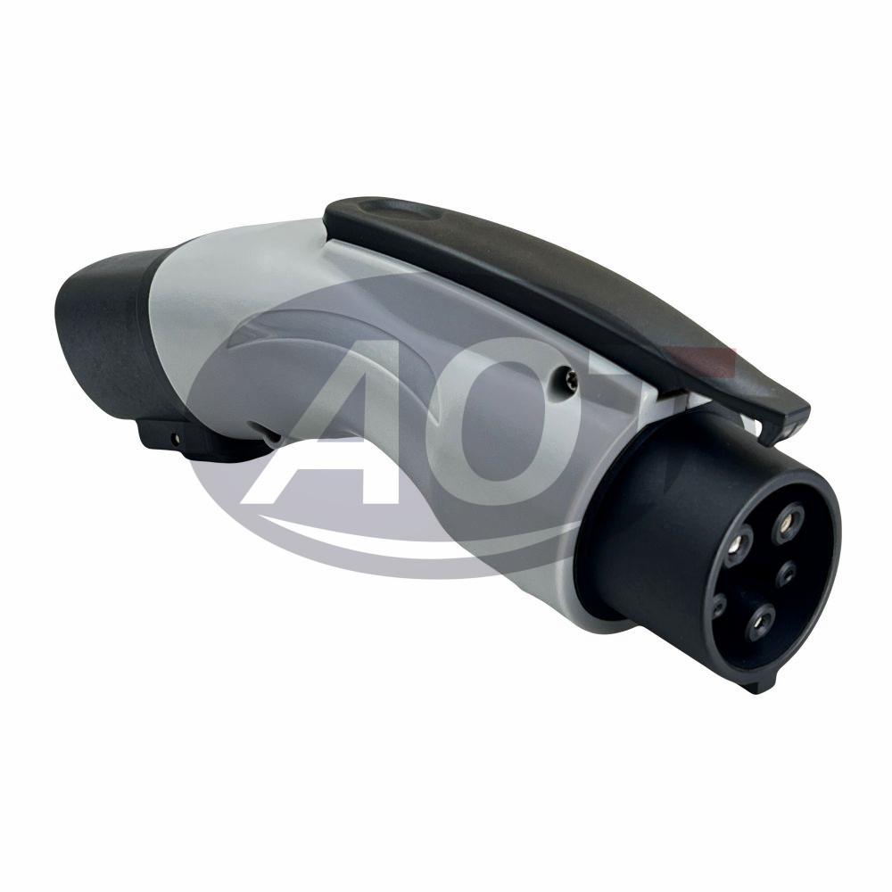 Max 60A 250V Tesla to J1772 Type 1 EV Charging Adapter with IP54 Grade Copper Alloy Contact Pin EVSE Charger Adapter