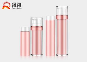 Quality Plastic spring airless bottle without tube refillable cosmetic bottles wholesale