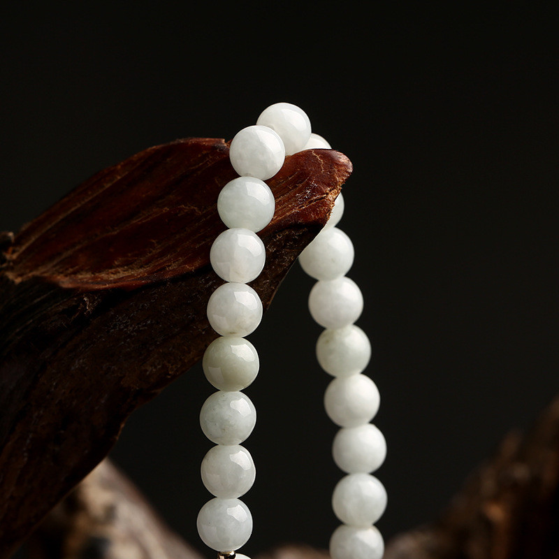 Elastic Natural Genuine Jade Beaded Bracelet New Products Natural Jade Bangle Jade Stone Bracelet Jadeite Natural Jade Bracelet Agate Bangles Women