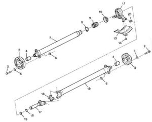 Quality Cadillac CTS 4DR 2004-2007 Front and Rear Drive Shaft/Propeller Shaft 25773497 25773495 wholesale