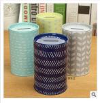 Round Shape Tin Can Coin Bank Saving Money Sustainable High Memorability