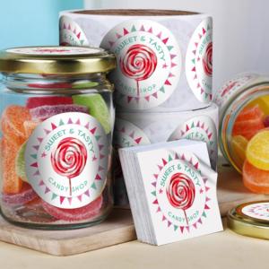 Quality Print Own Logo Products Packages Vinyl BOPP Adhesive Sticker Roll wholesale