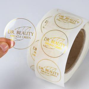Quality Clear Vinyl Sticker Paper Transparent Plastic For Costmetic wholesale