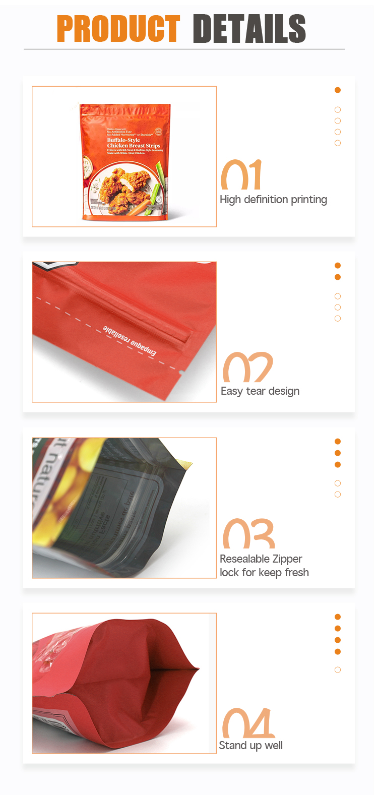 CPP Doy Pack Pitted Dates Printed Zip Lock Food Packaging Bags With Butterfly Ziplockk