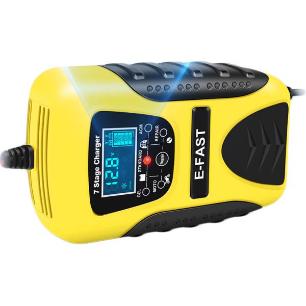 high quality 7 Segment Multibattery Mode 12V12AH Lead Acid Battery Charger Car