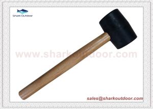 Quality Camping rubber mallet outdoor hammer with wood handle wholesale