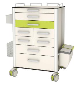 Quality Aluminium Alloy Movable Medication Dispensing Trolley wholesale