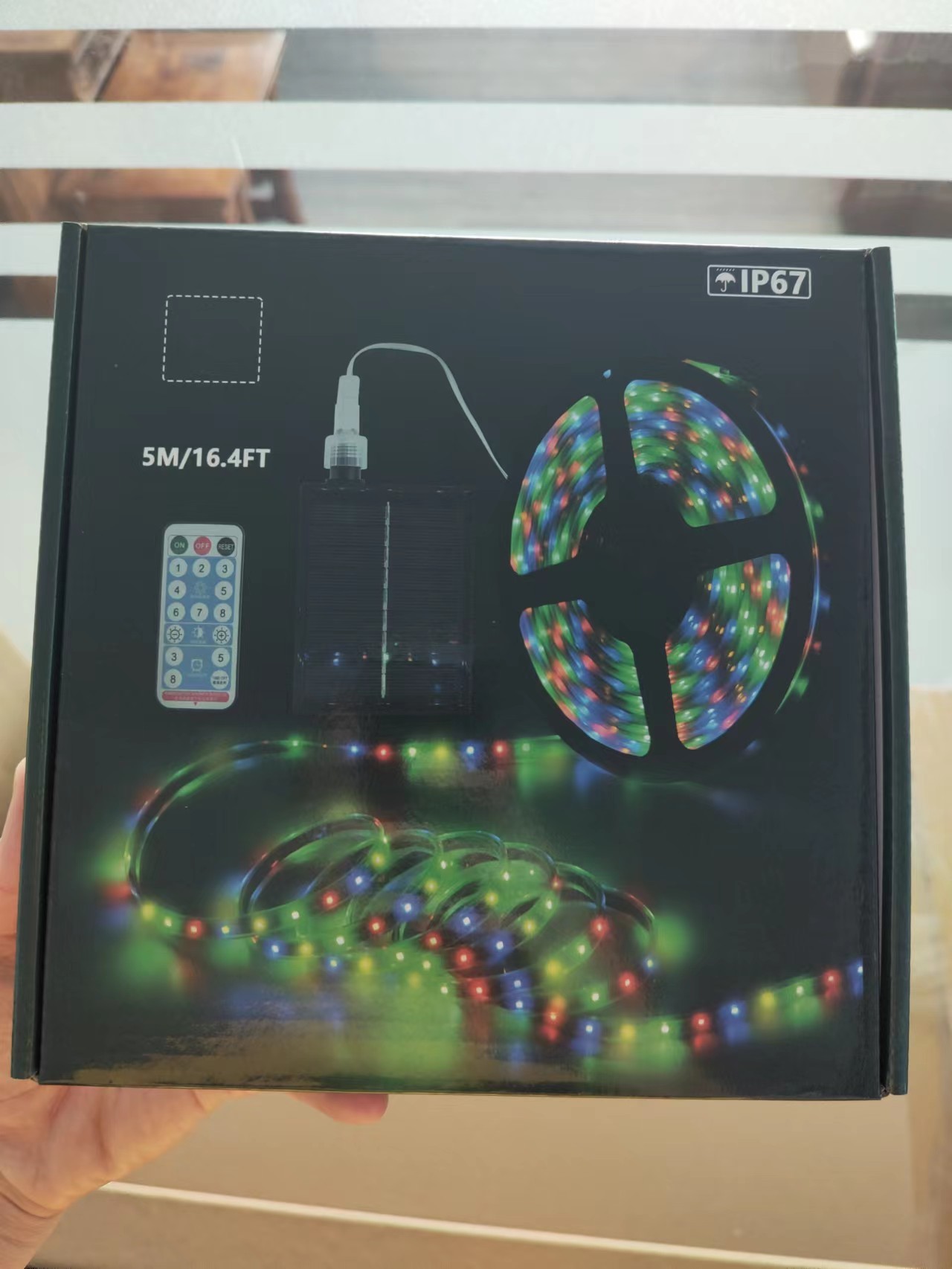 Garden Christmas Outdoor Strip Lights Solar CCT 3000K Length 5M