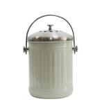 Kitchen Compost Bin for Counter or Under Sink Small Metal Indoor Home Apartment