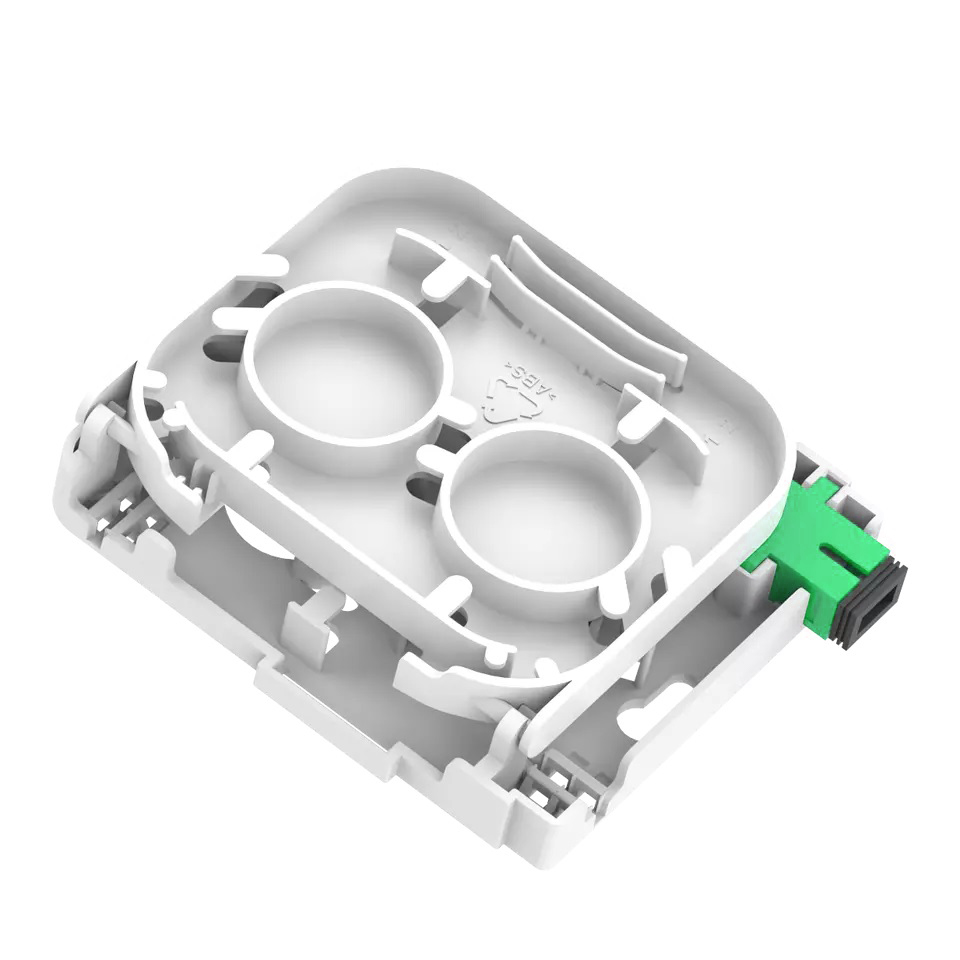 1 Core SC APC Type Fiber Optic Face Plate for Indoor in FTTH Network 116*85*22mm Size