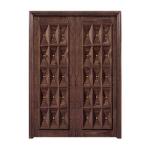 Apartment Modern Solid Wood Entrance Doors Residential ISO9001