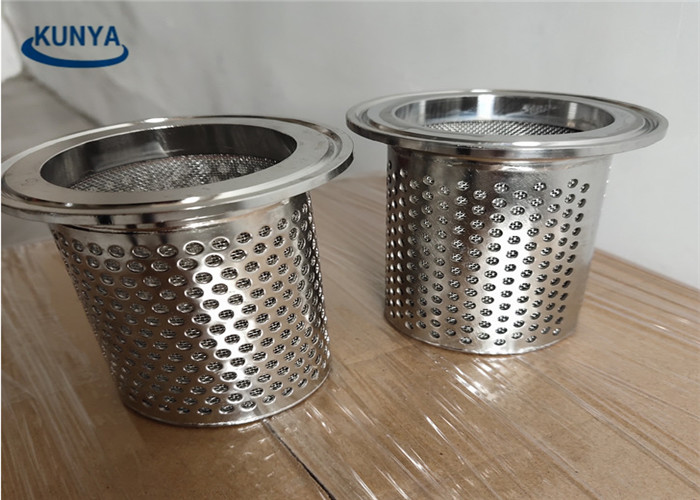 Cup Flange Stainless Steel Sintered Metal Filter Elements Strainer