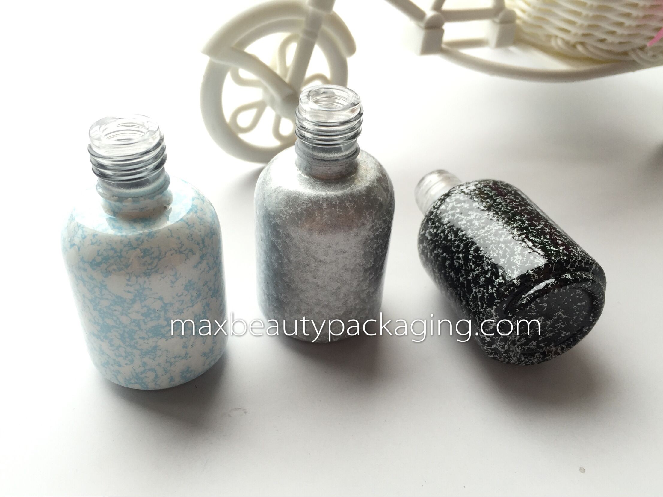 Classic Marble effect gel polish bottle any color available double coating bottle nail polish packaging flat bsuh