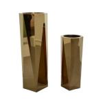 Stainless steel flower vase growing flowers pots and planters