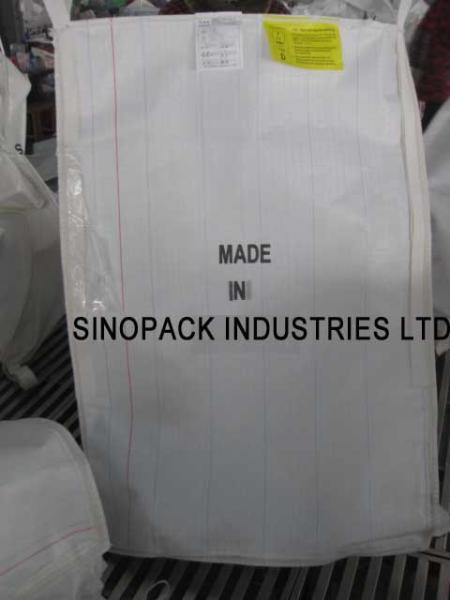 Anti static CROHMIQ blue / white FIBC 1 Tonne Bulk Bags dissipative with no