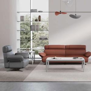 Quality Customized iso Single Leather Recliner Sofa Two Seater Living Room wholesale