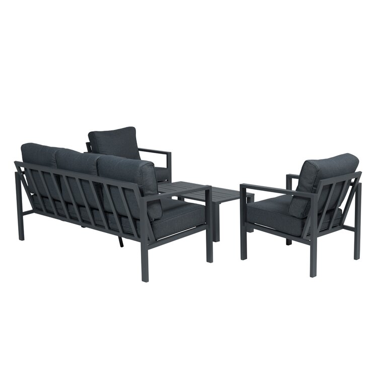 5 Seater Outdoor Furniture Set Made of Aluminum for Modern Outdoor Living