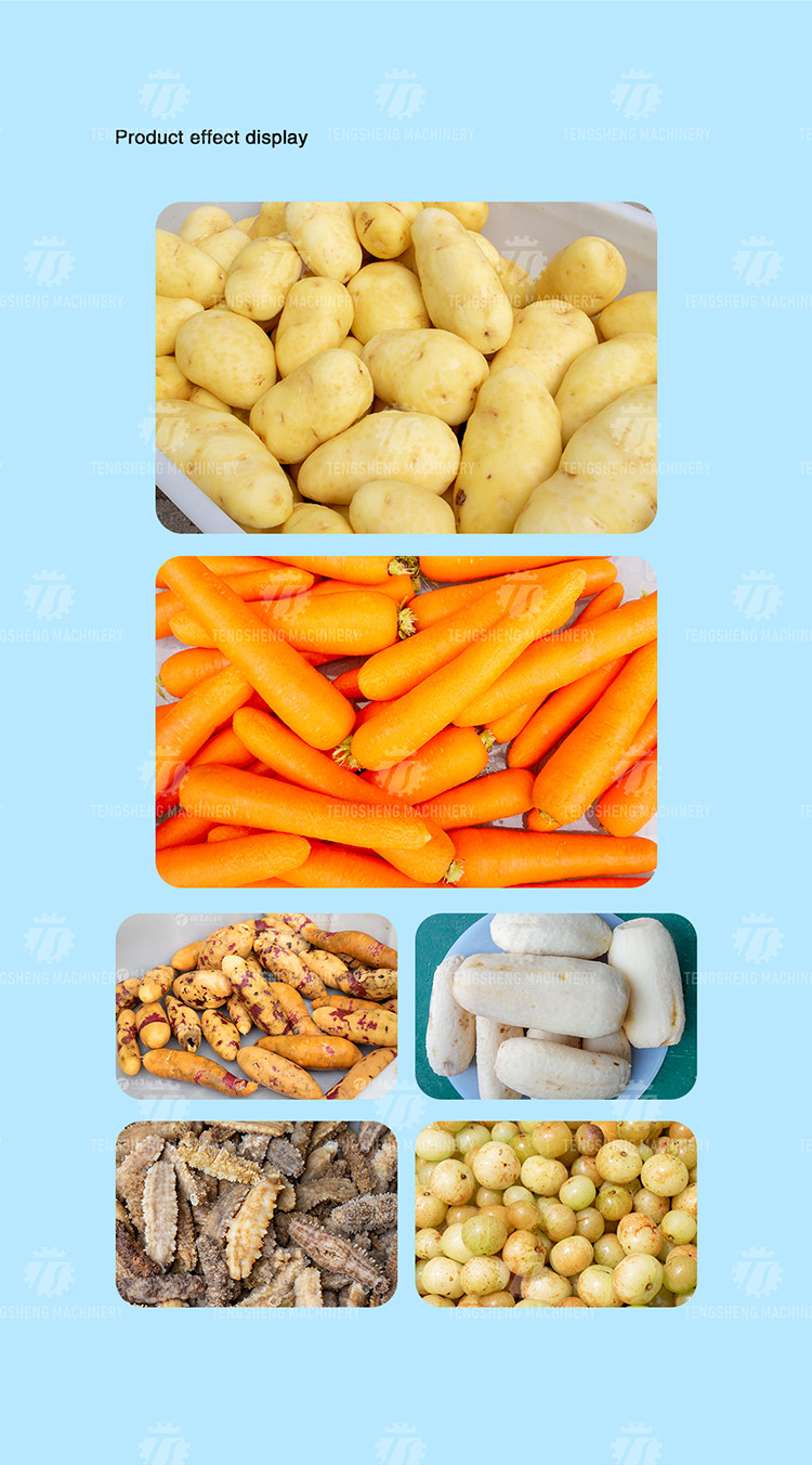 180KG Small automatic ginger washing machine Cassava peeling machine sweet potato potato peeling equipment