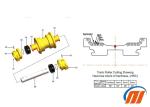 Daewoo Berco Excavator Undercarriage Parts DX225 DX250 DX255 DX260 Bottom Roller