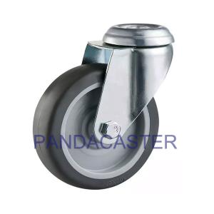 Quality 4 Inch Institutional Casters 80Kg 176Lbs Thermoplastic Rubber Cart Caster Wheels wholesale