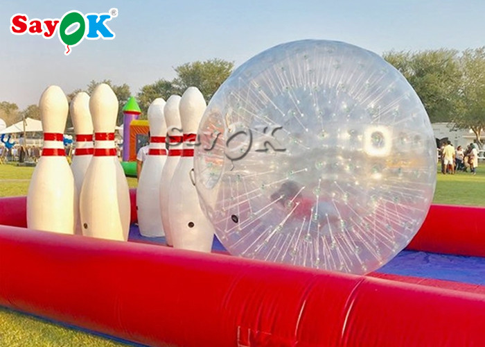 Inflatable Wrestling Ring Customized Inflatable Human Bowling Equipment Inflatable Bowling Alley