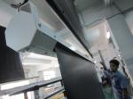 White Motorized Silver Projection Screen