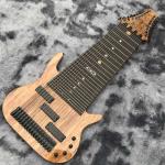 Grand 17 strings bass guitar mahogany body neck rosewood fingerboard wireless