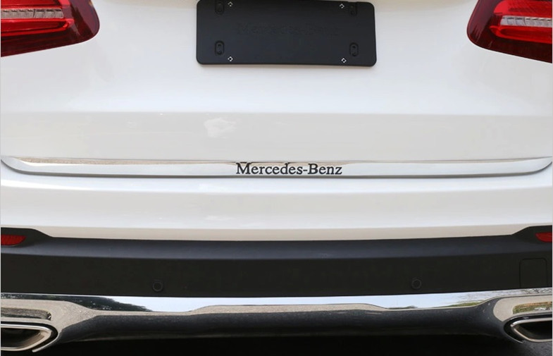 Chromed Mercedes Benz GLC 2015 2016 Side Door Molding And Back Door Molding