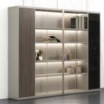 Modern Office Furniture Ceo Boss Manager Desk Shelf Background Cabinet Filing