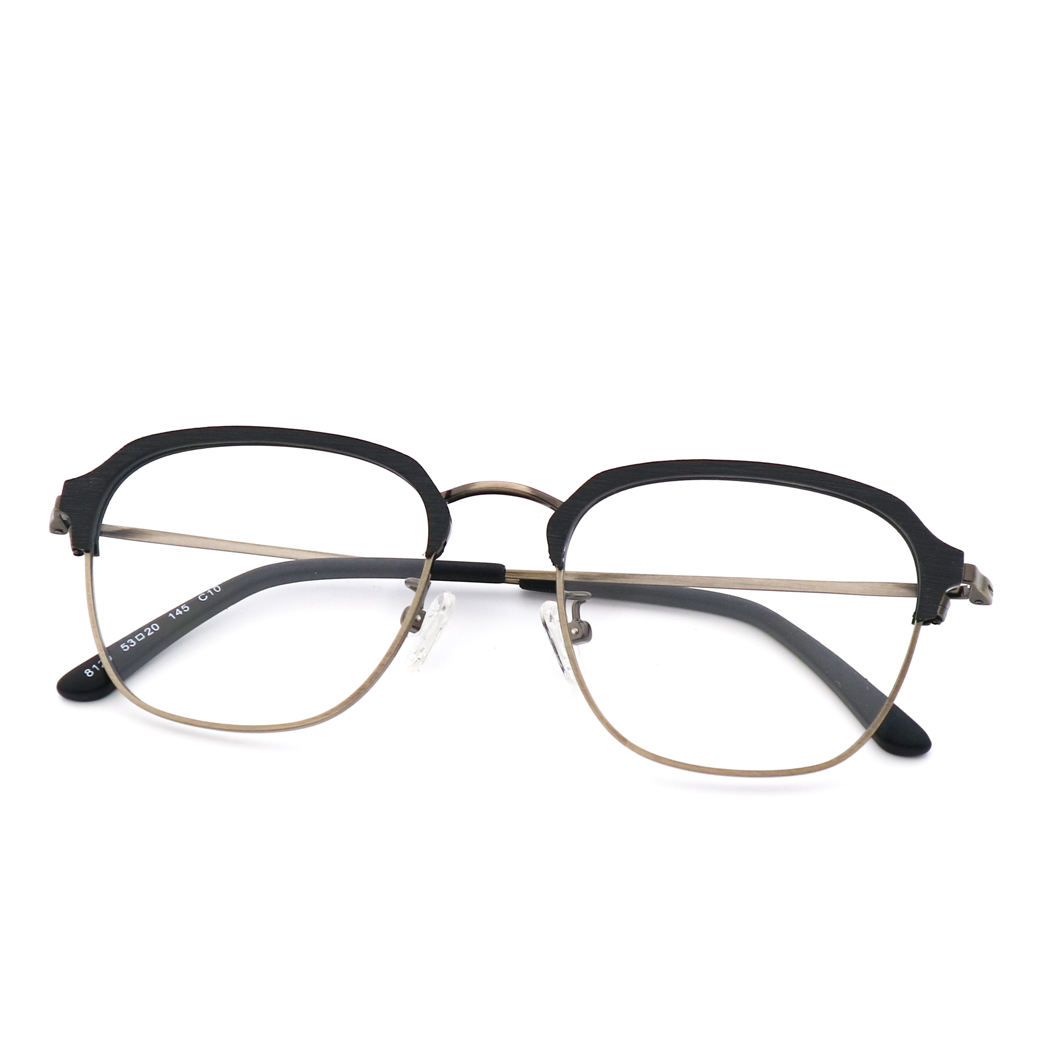 Polygons Wood Grain Acetate Optical Frames For Men And Women MR 8120
