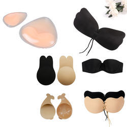 Summer Women Underwear Accessories Market Popular Nipple Covers Invisible Strapless Silicone Bra