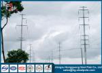 Communication Burial Type Electric Power Pole 40FT High Hot Dip Galvanized