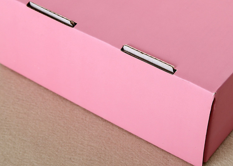 Folding Pink Corrugated Shipping Boxes / Matte Lamination Kraft Corrugated Boxes